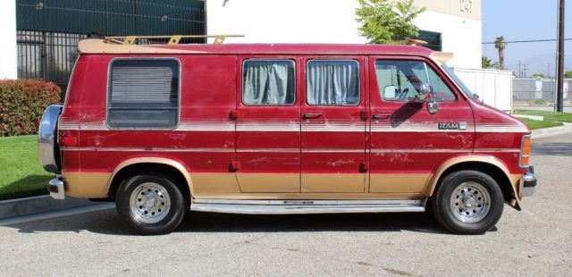 california original, 1988 dodge ram conversion van, one owner, 100% rust free