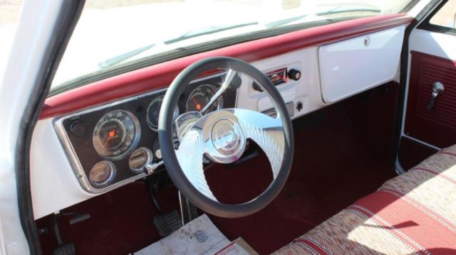 1970 chevrolet c-10 fleetside box sbc 350 v8 ps pb od 3.73 posi red oak wood box