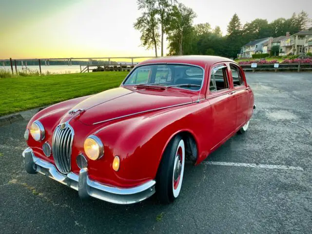 1956 jaguar mark i sedan red rwd manual