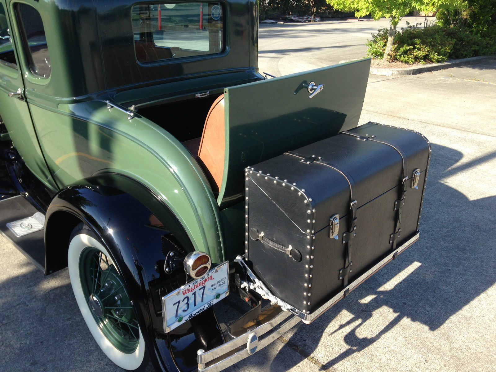 model a, coupe, rumbel seat, deluxe