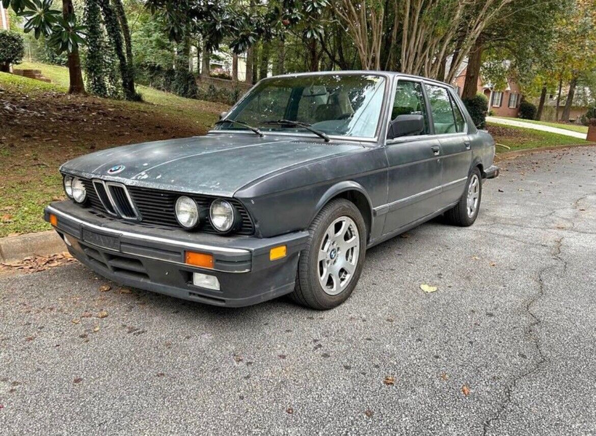 1985 bmw 535i sedan grey rwd manual e24 getrag 265 5 speed