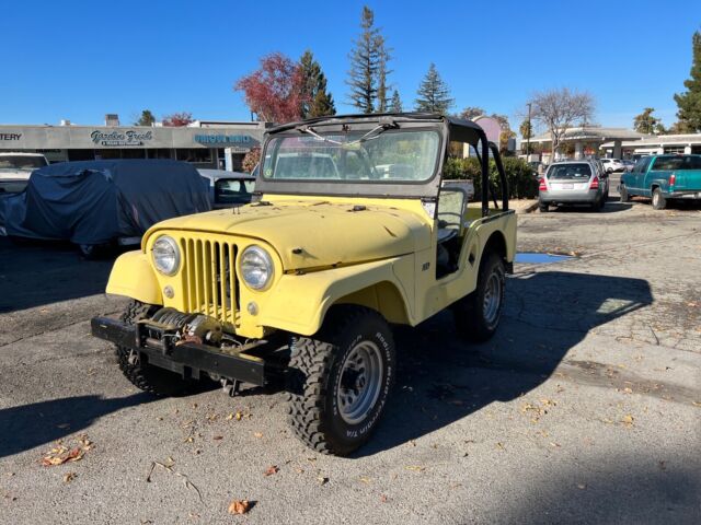 1960 willys cj-5 suv yellow 4wd manual
