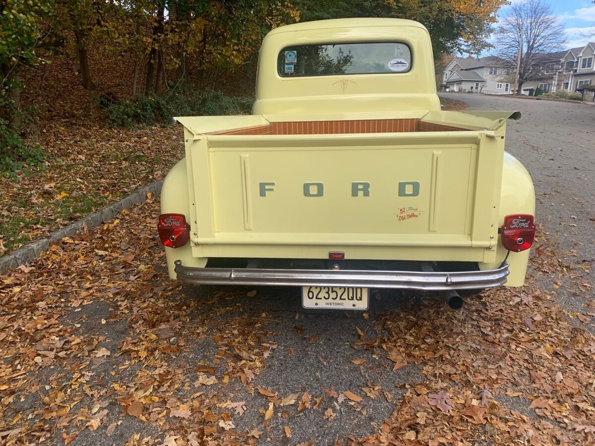1952 ford f100 yellow rwd automatic