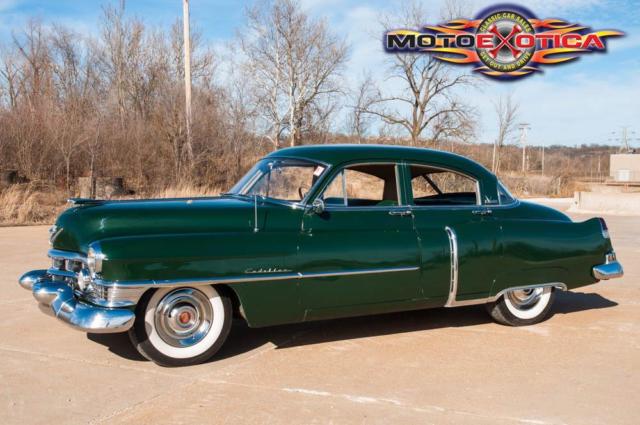 1951 cadillac series 61 sedan, exeter green, 331 v8, new vinyl interior