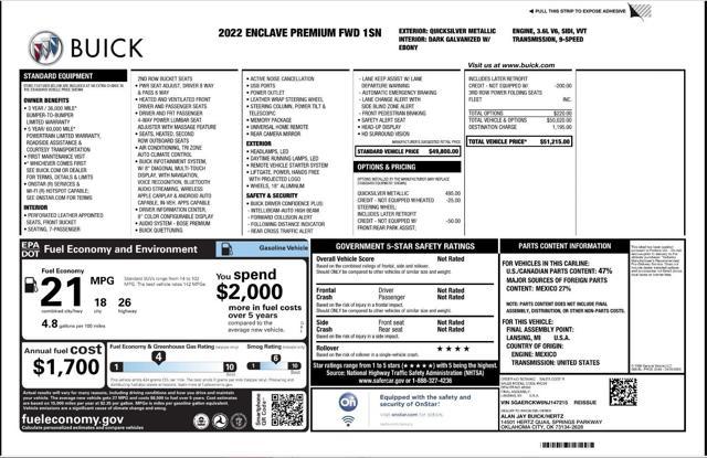 2022 buick enclave fwd premium