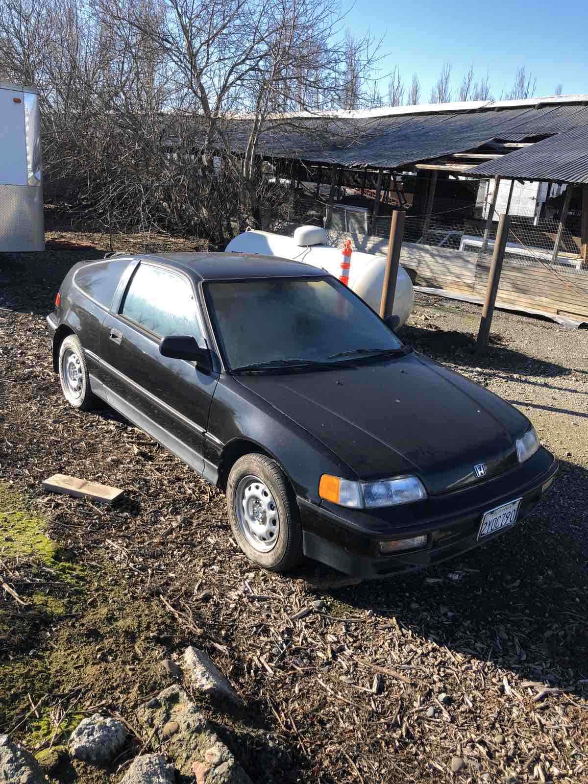 1991 honda crx coupe black fwd manual crx