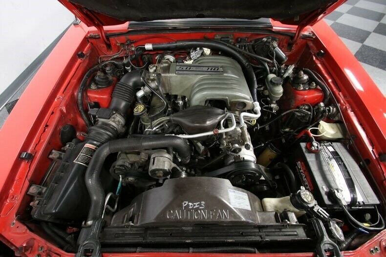 modern classic stang pony muscle car automatic drop rag top