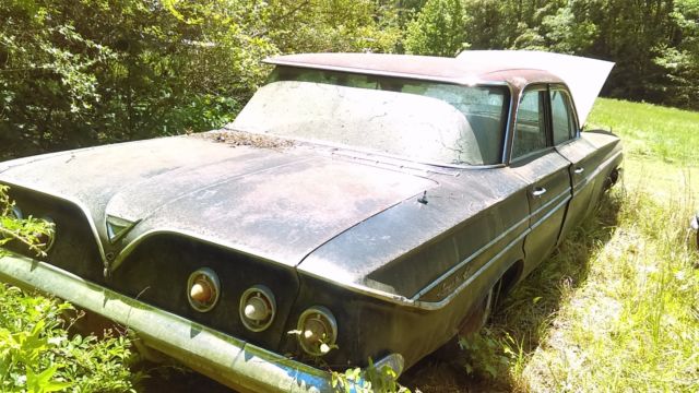 1961 chevy impala parts car with rare factory a/c rat rod or project