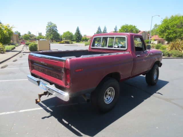 79 1979 ford f150 4x4 4 speed short bed california truck no rust