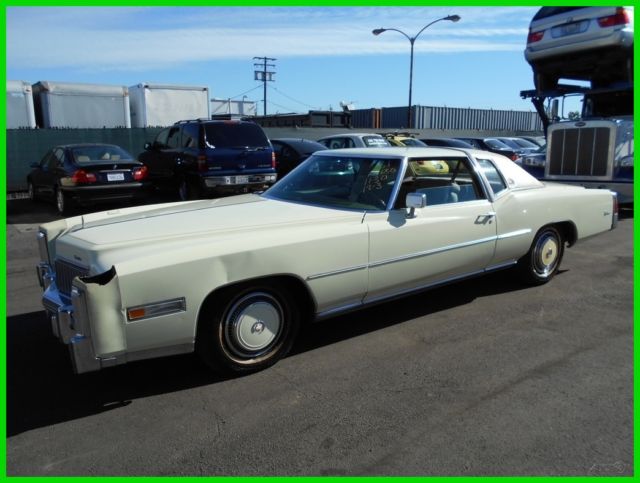 1976 cadillac eldorado 2-door coupe 8-cylinder automatic sedan no reserve