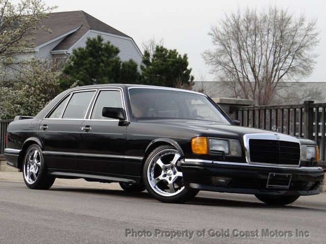 1987 mercedes-benz 420 sel amg package black/brown *only 121,239 miles*