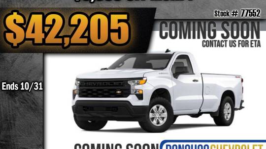 new 2025 chevrolet silverado 1500 wt regular cab long bed 4wd