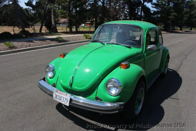 1974 vw beetle, recent restoration, viper green, looks and drives great