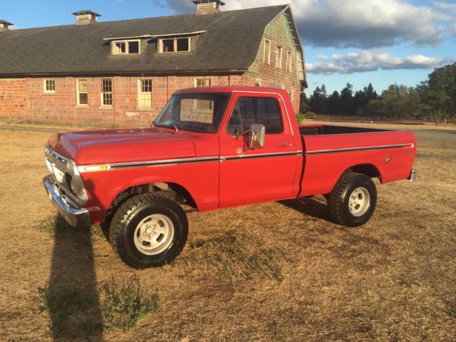 1976 ford f-100 short box 4x4 rustfree 360 v8 69k. orig, mi worldwide no reserve