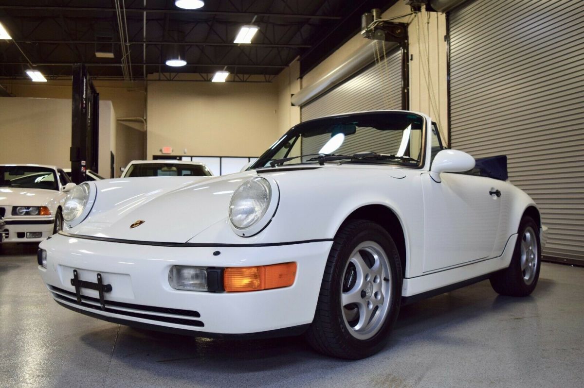 1992 porsche 911 964 carrera2 cabriolet manual 50k miles pristine interior
