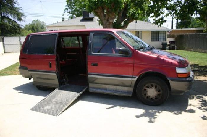 obo 1993 dodge grand caravan handicap van in yucaipa, ca