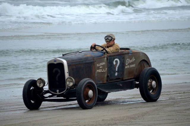 1931 ford model a roadster beach racer - oilers the race of gentlemen