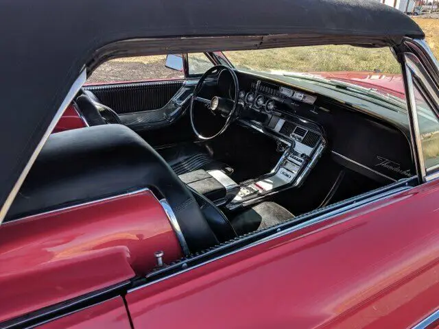 1964 thunderbird convertible tri-power 390 dark coral automatic 17000 miles