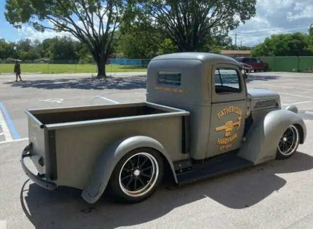 1946 ford f-100 all steel - restomod 1111 miles matte gray truck automatic