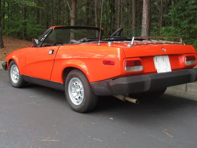 beautiful classic british 1980 triumph tr7 convertible with 5-speed transmission