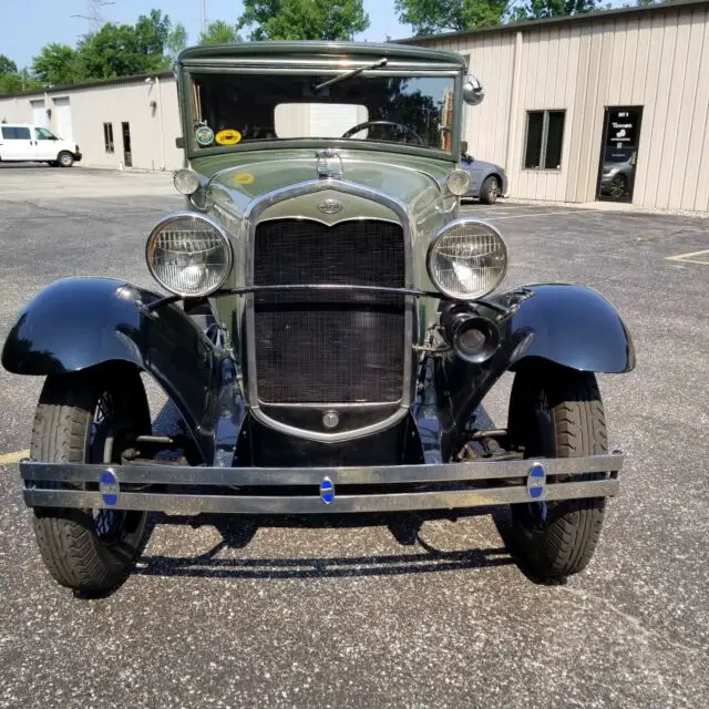 1931 ford model a sedan green rwd manual