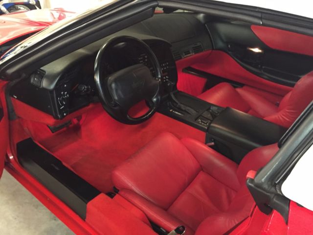 1994 chevrolet convertible mint! red on red low miles!