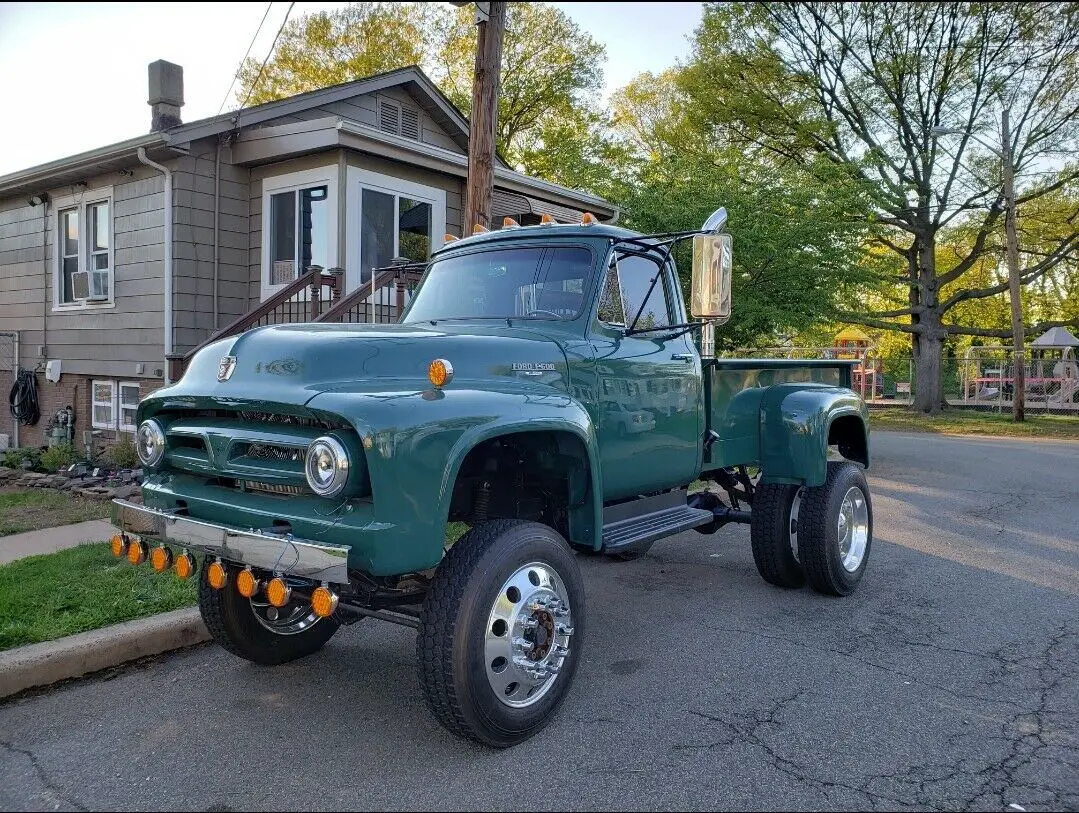 1953 ford f100 f600 4x4 cummins diesel 5 speed built on f600 chassis