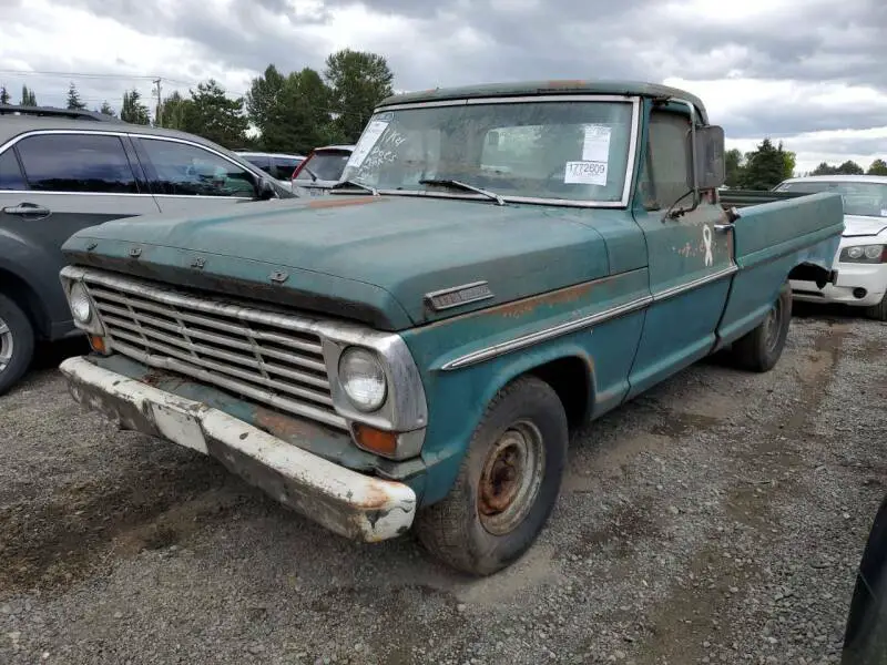 1967 ford f-100 f100 custom cab manual rwd v8 5.8l other gasoline