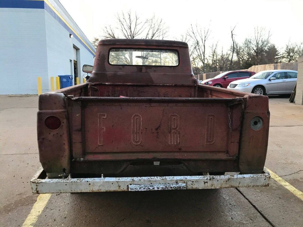 1959 ford f-100 pick up truck,needs restoration for parts or restore,clean title