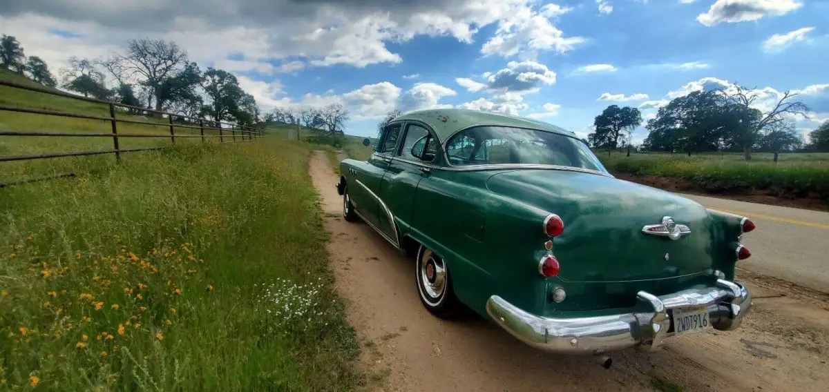 1953 buick special sedan green rwd automatic 41d deluxe tourback sedanet