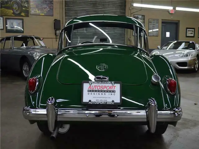 1959 mg mga coupe 1500 british racing green/tan full documented restoration