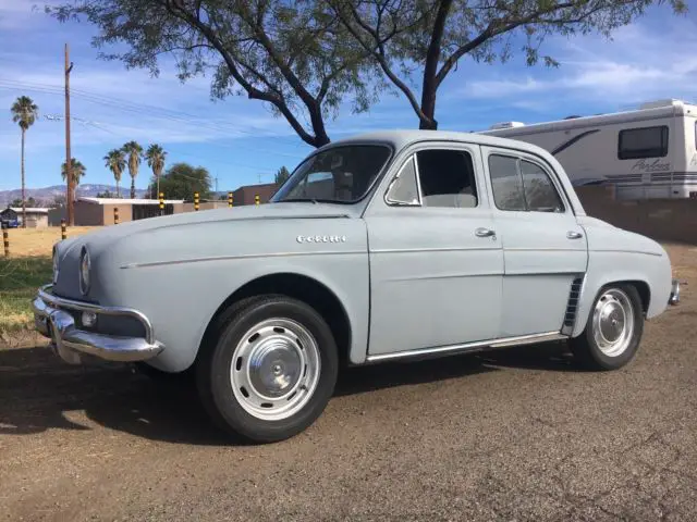 vintage 1962 renault gordini dauphine 4 door project car- rust free