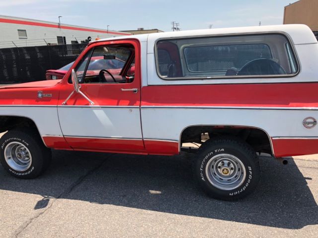 1976 chevrolet blazer cheyenne k5, 4x4, a/c 22k original miles, removable top
