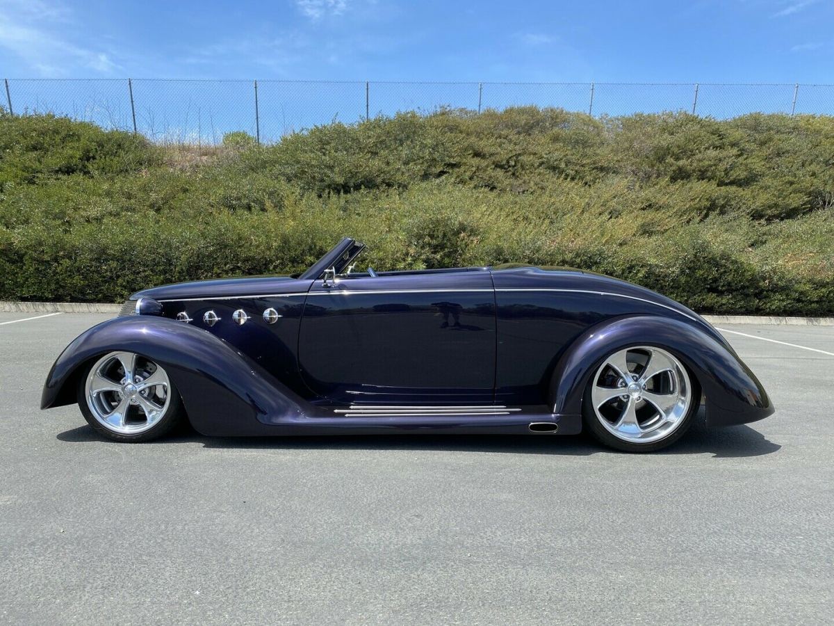 1937 ford roadster 499 miles blue roadster automatic th350