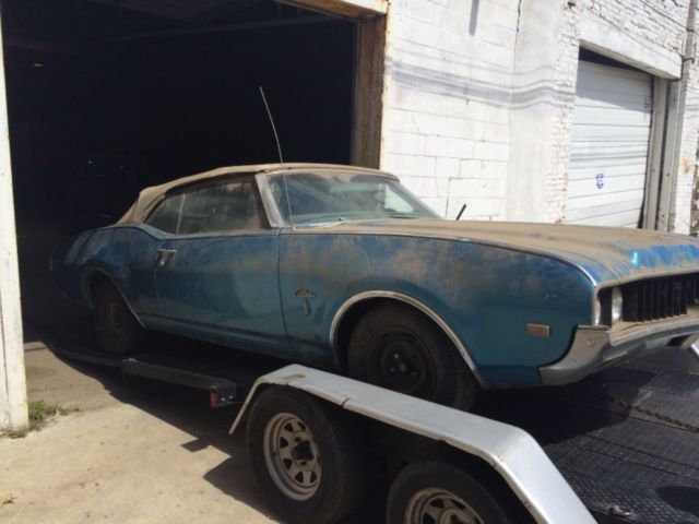 barn find 1969 oldsmobile cutlass convertible
