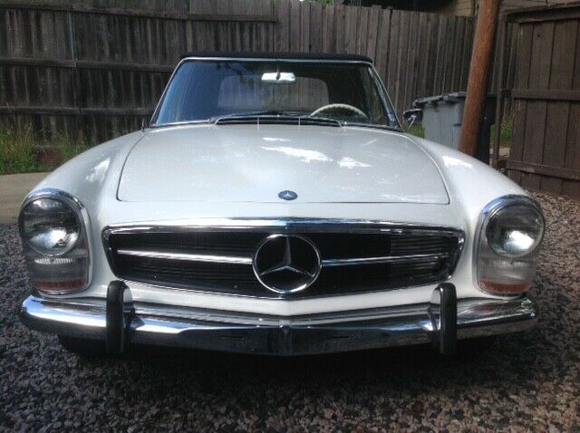 1964 white mercedes-benz 230sl