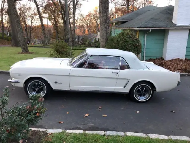 1964 1/2 ford mustang convertible wimbledon white