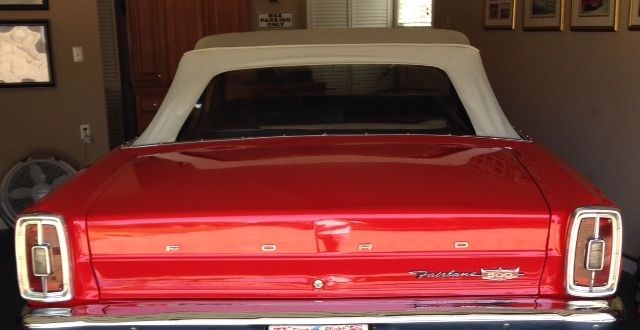 1966 ford fairlane 500 convertible red auto 289 v8 4 barrel lots of new parts