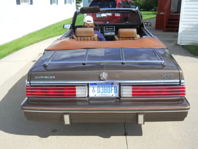 rare 1984 chrysler lebaron woody town & country convertible only 45,597 miles