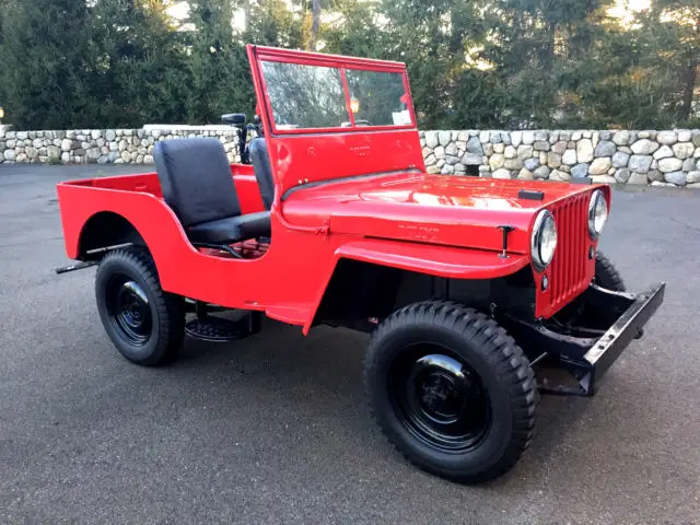 1947 willys jeep cj2a - red - restored and ready for fun!!!!