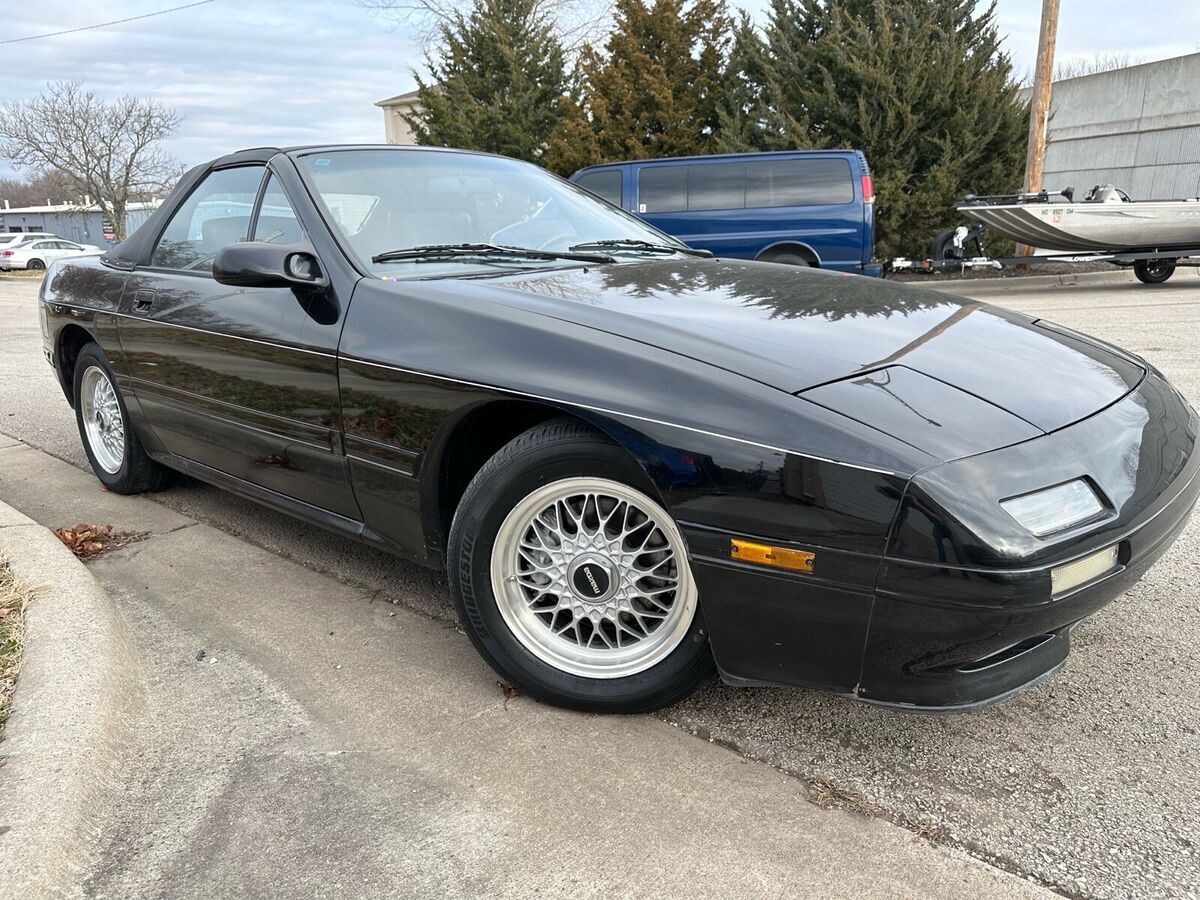 1989 mazda rx-7 convertible black rwd manual