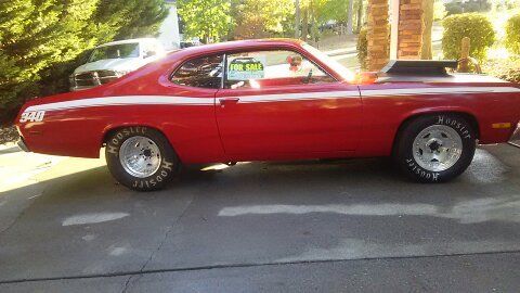 1972 plymouth duster drag car 340
