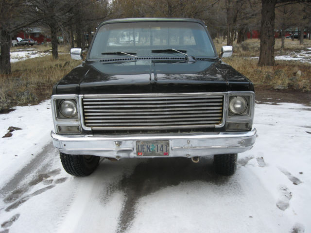 1976 gmc k-10 sierra fenderside 4x4 4spd 350 v8: c-10 / k-10 gmc chevrolet truck