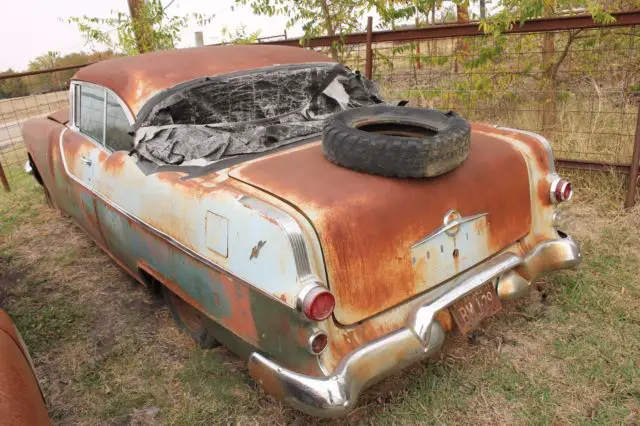 55 1955 pontiac catalina v-8 two 2 door a/c classic parts car bonded title