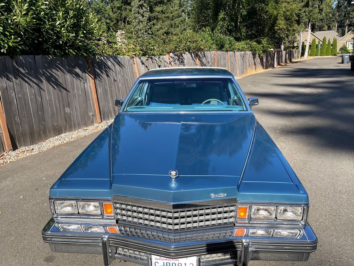 1978 cadillac de ville coupe blue rwd automatic custom