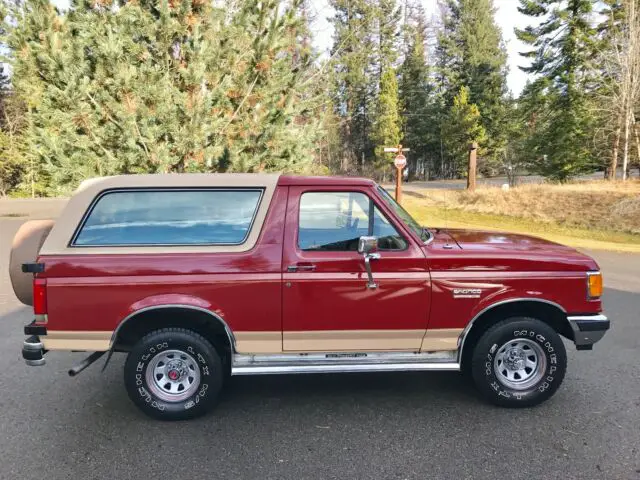 1987 ford bronco eddie bauer 4x4 2 owner w/ orig warranty protecto plate + more!