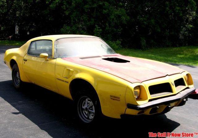 vintage barn find 1974 74 pontiac trans am sd x code super duty 455 project ta
