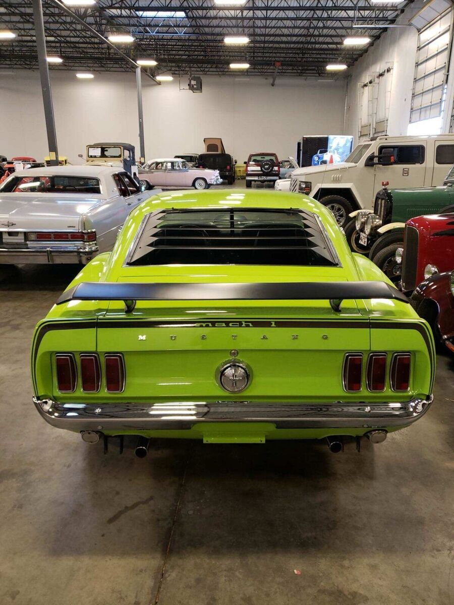 1969 ford mustang mach 1 coupe green rwd manual