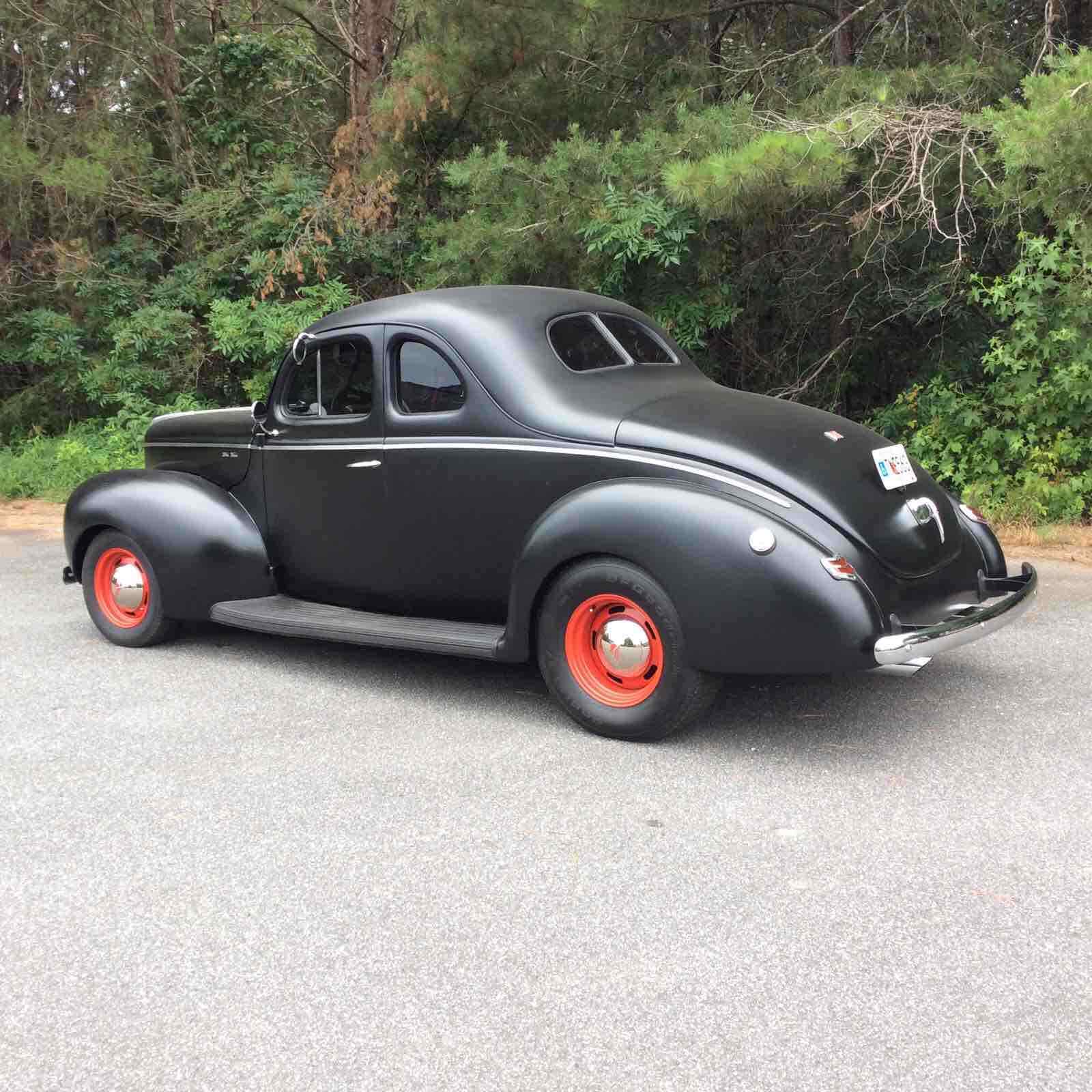 1940 ford deluxe coupe black rwd manual deluxe