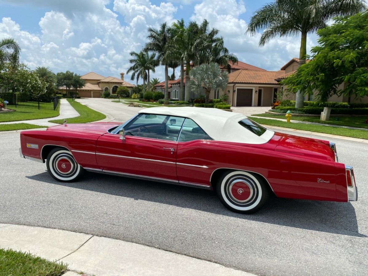 1975 cadillac eldorado convertible convertible red fwd automatic